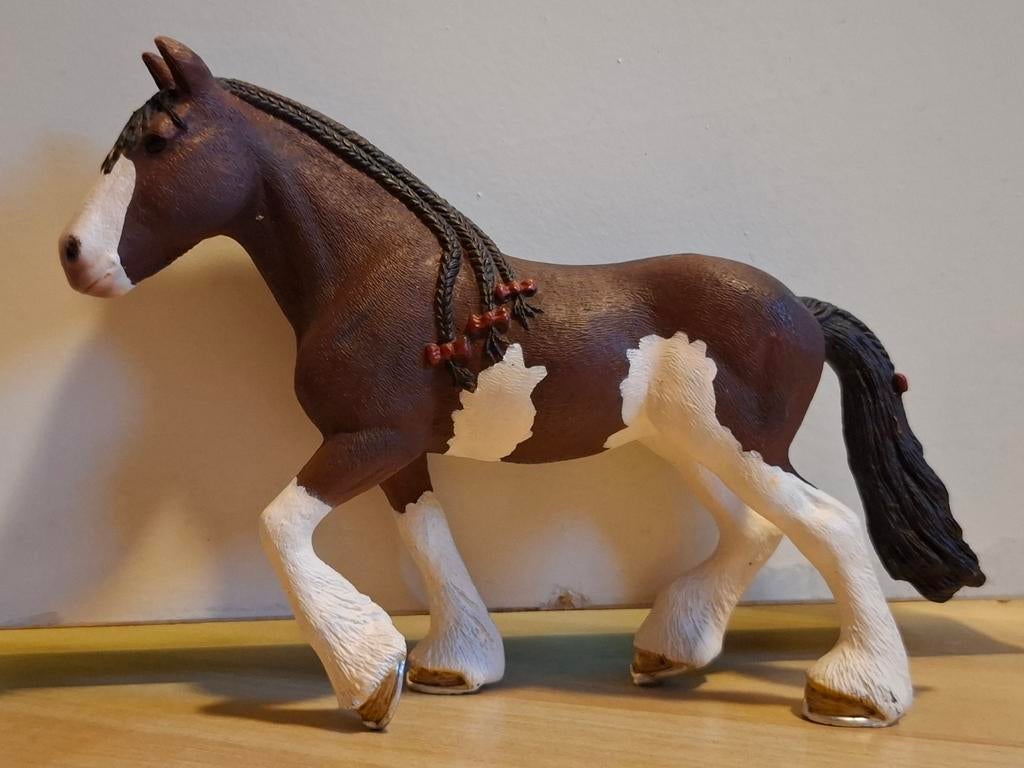 Zo goed als nieuwe Clydesdale schleich paard, Ophalen of Verzenden, Zo goed als nieuw, Paard, Beeldje of Figuurtje