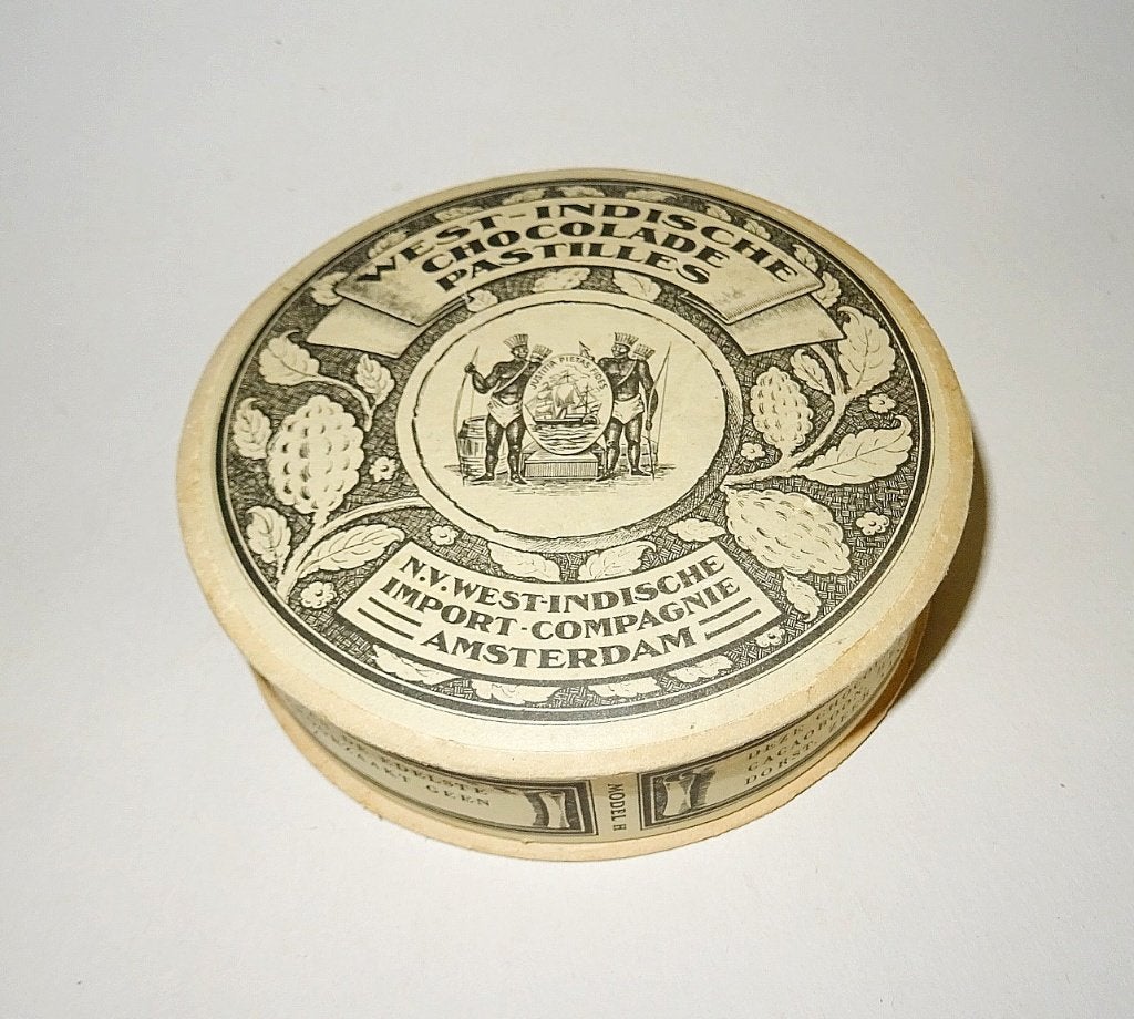Doosje West Indische Chocolade Pastilles, Verzamelen, Merken en Reclamevoorwerpen, Ophalen of Verzenden, Zo goed als nieuw, Verpakking