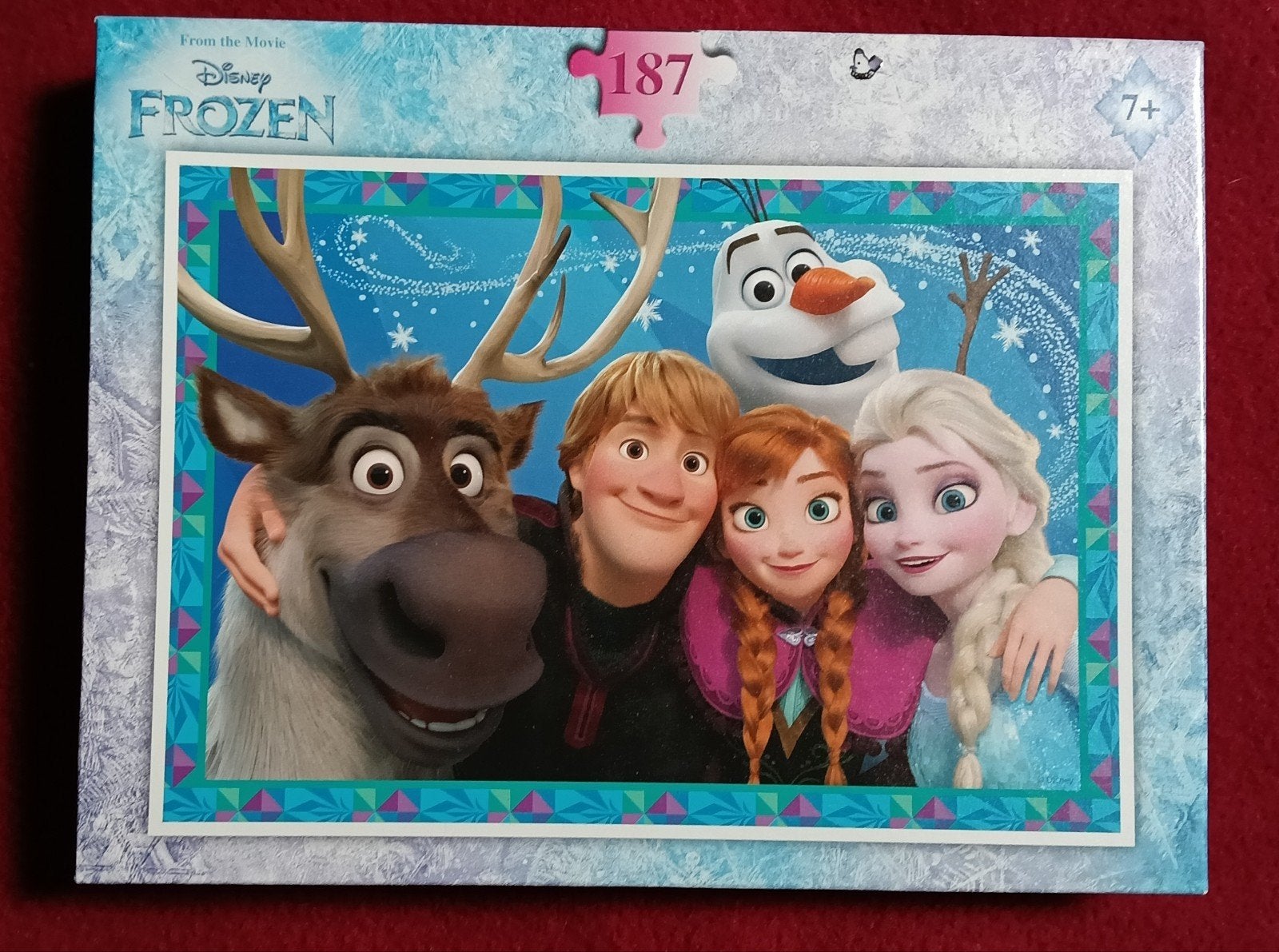 Frozen puzzel 187 stukjes, Ophalen of Verzenden, 10 tot 50 stukjes