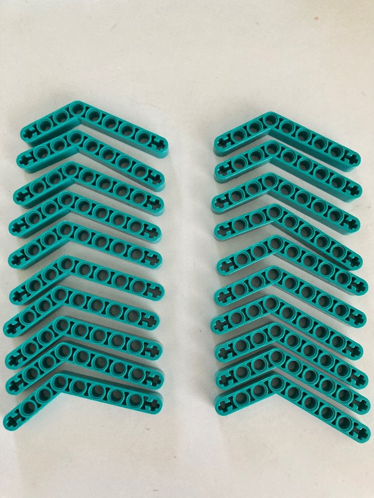 Lego technic turquoise balken met pengaten, Overige thema's, Lego, Ophalen of Verzenden, Zo goed als nieuw
