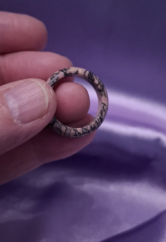 Bandring Rhodoniet Ø 20,0 mm, Sieraden, Tassen en Uiterlijk, Ringen, Overige materialen, Overige kleuren, Verzenden, 19 tot 20