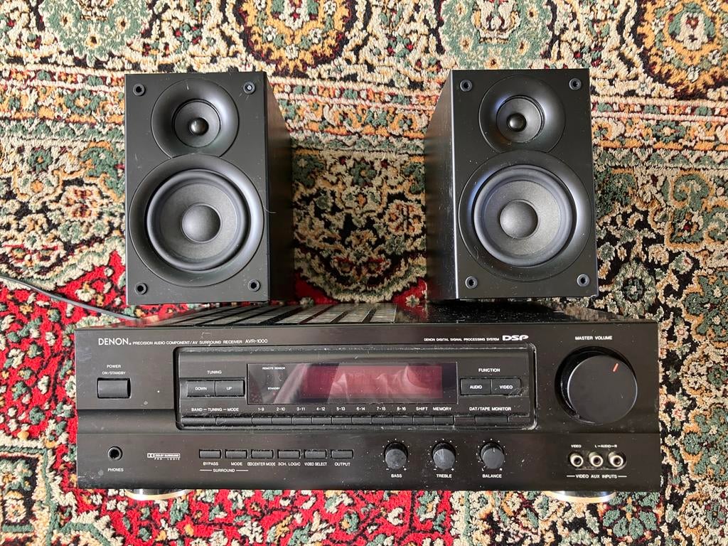 Denon AVR-1000 Receiver met Speakers, Gebruikt, Denon, Speakers, Losse componenten