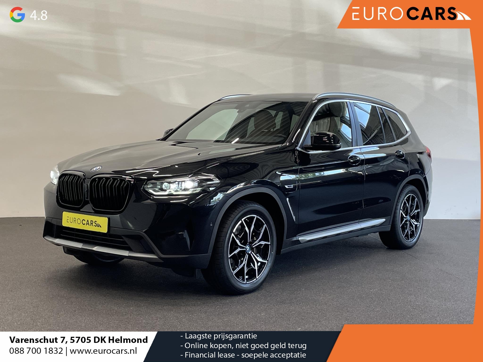 BMW X3 xDrive30e Trekhaak PDC VA + Camera Sportstoelen 19" M, Gebruikt, 4 cilinders, 2000 kg, Zwart