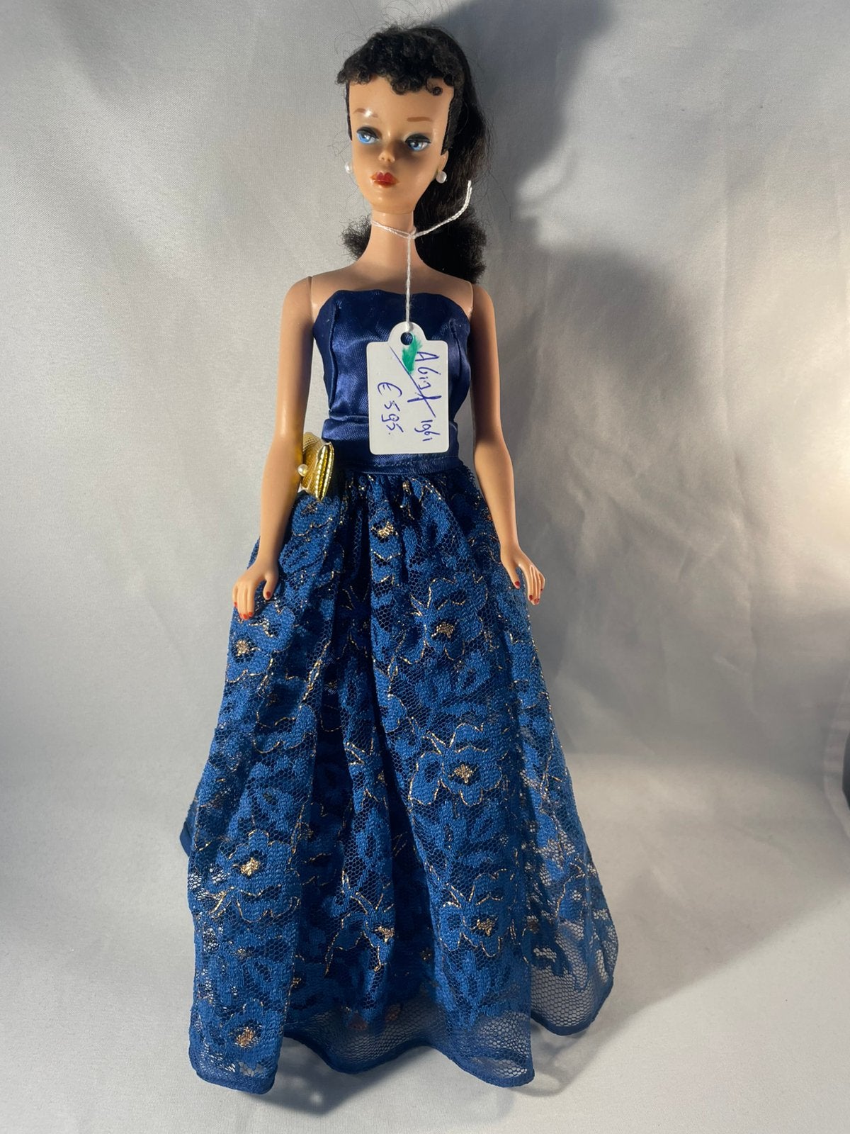 Prachtige Barbie #4 brunette 1961, Verzamelen, Poppen, Zo goed als nieuw, Pop, Ophalen of Verzenden