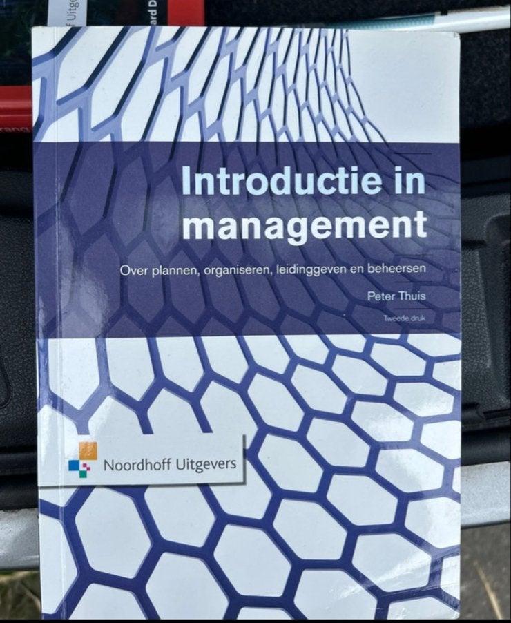 Introductie in management van Peter Thuis, Boeken, Ophalen of Verzenden, Beta, Zo goed als nieuw, HBO
