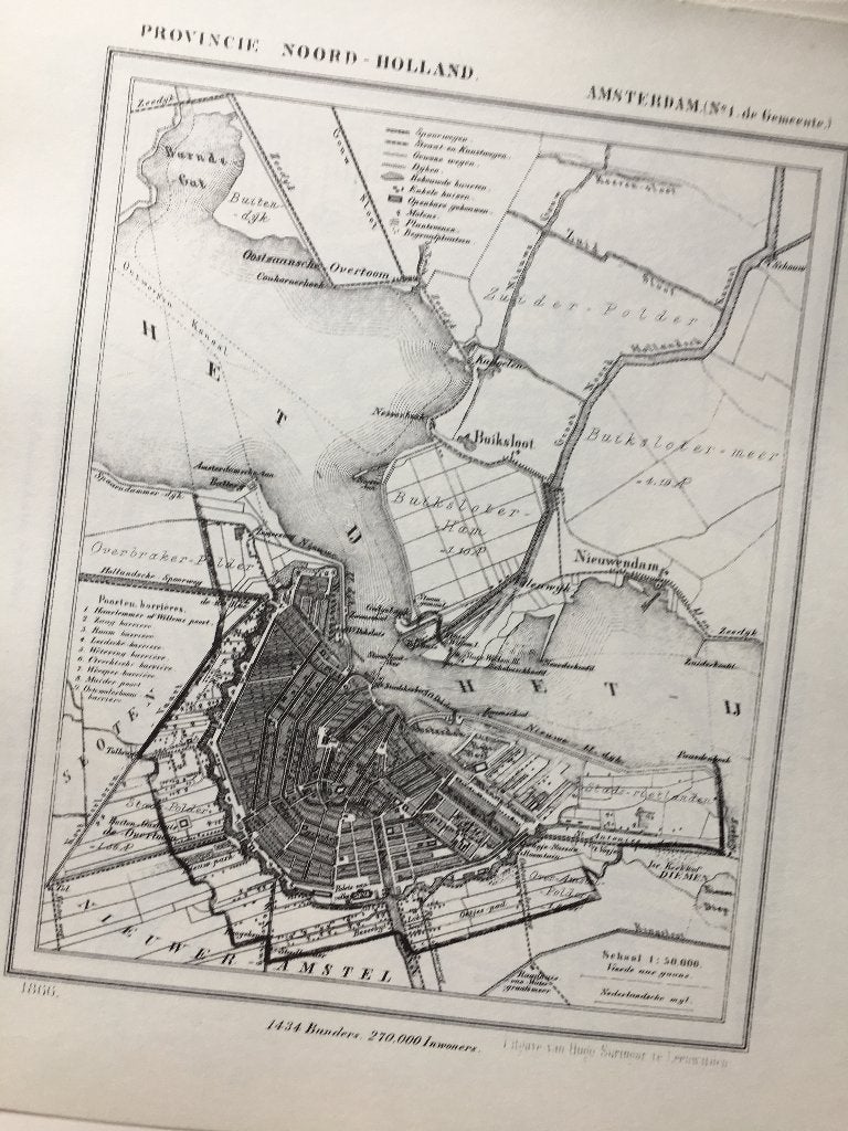 Gemeente kaarten van Noord-Holland. Aalsmeer t/m Zwaag. 1869, Boeken, 2000 tot heden, Ophalen of Verzenden, Nederland, Landkaart