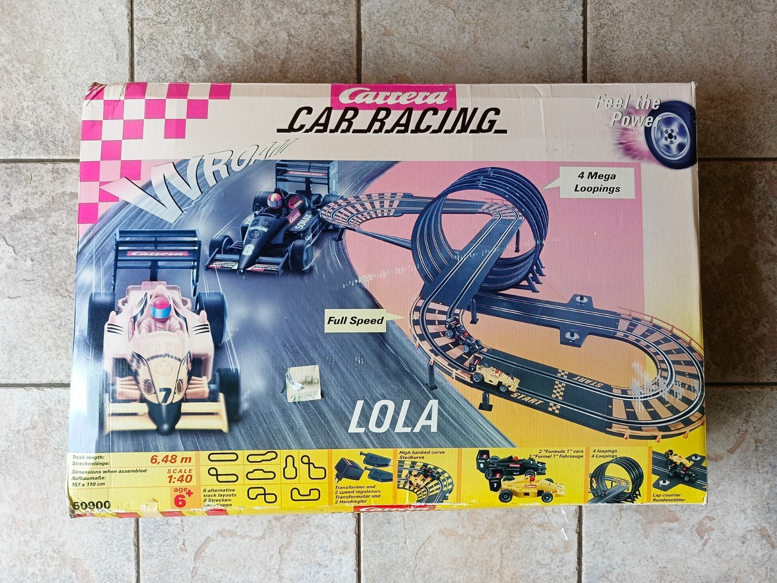 Carrera racebaan Lola compleet., Carrera, Ophalen of Verzenden, Zo goed als nieuw, Met looping