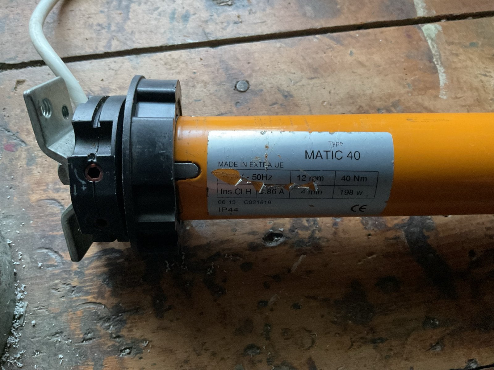 Buismotor Matic40 - 40 Nm, 220V, 56 cm lengte, Ophalen of Verzenden, Gebruikt, Elektrische bediening, Minder dan 100 cm