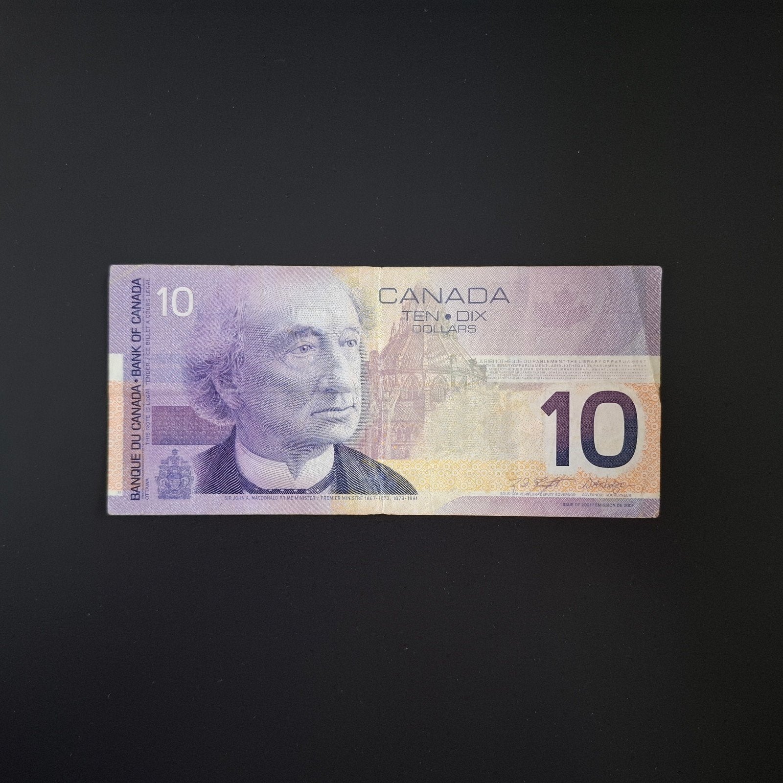 10 dollar Canada #017, Postzegels en Munten, Ophalen of Verzenden, Noord-Amerika, Los biljet