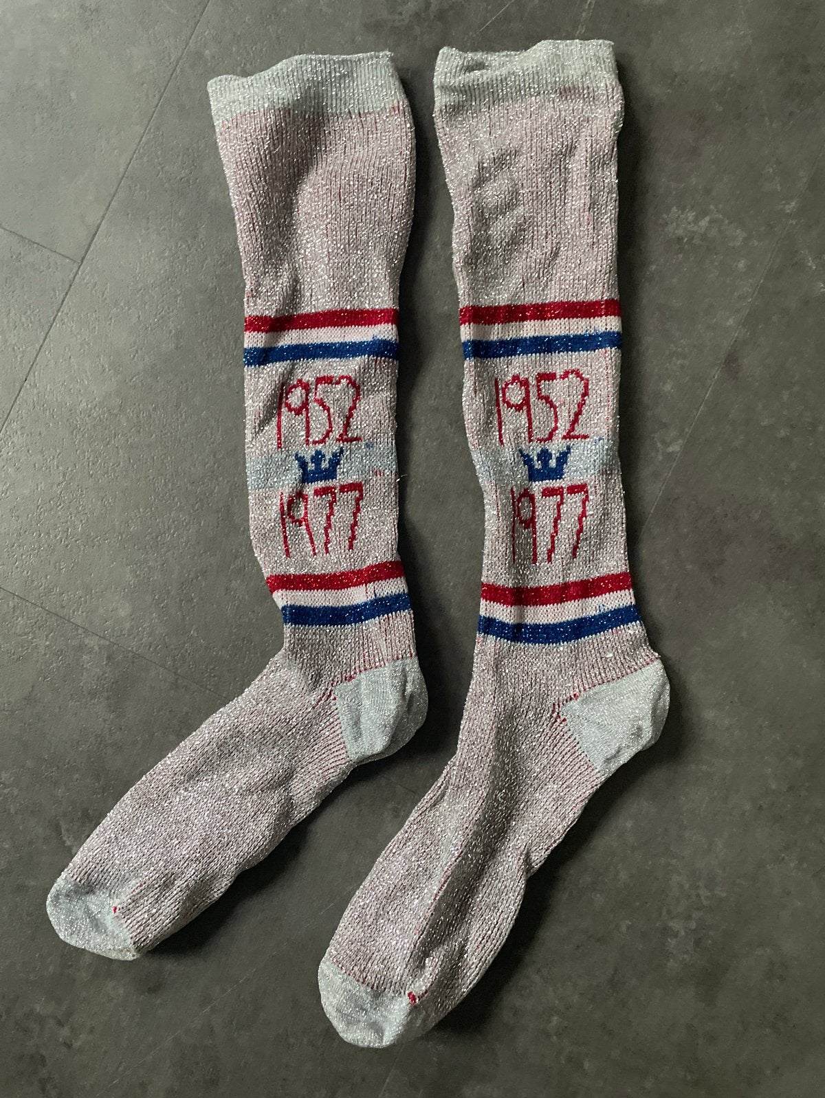 Queens Jubileum Sokken 1977 - Ongebruikt Collectors Item, Sokken en Kniesokken, Overige kleuren, Nieuw, Overige maten