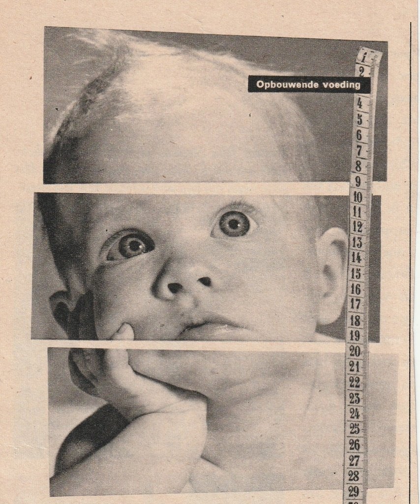 Retro reclame 1960 Molenaar's Kindermeel slimme baby, Verzenden, Overige typen