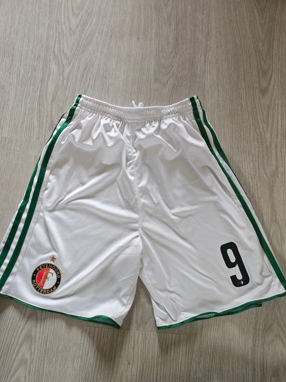 Feyenoord voetbalbroekje wit/groen - Maat M, Sport en Fitness, Maat M, Ophalen of Verzenden, Gebruikt, Broek