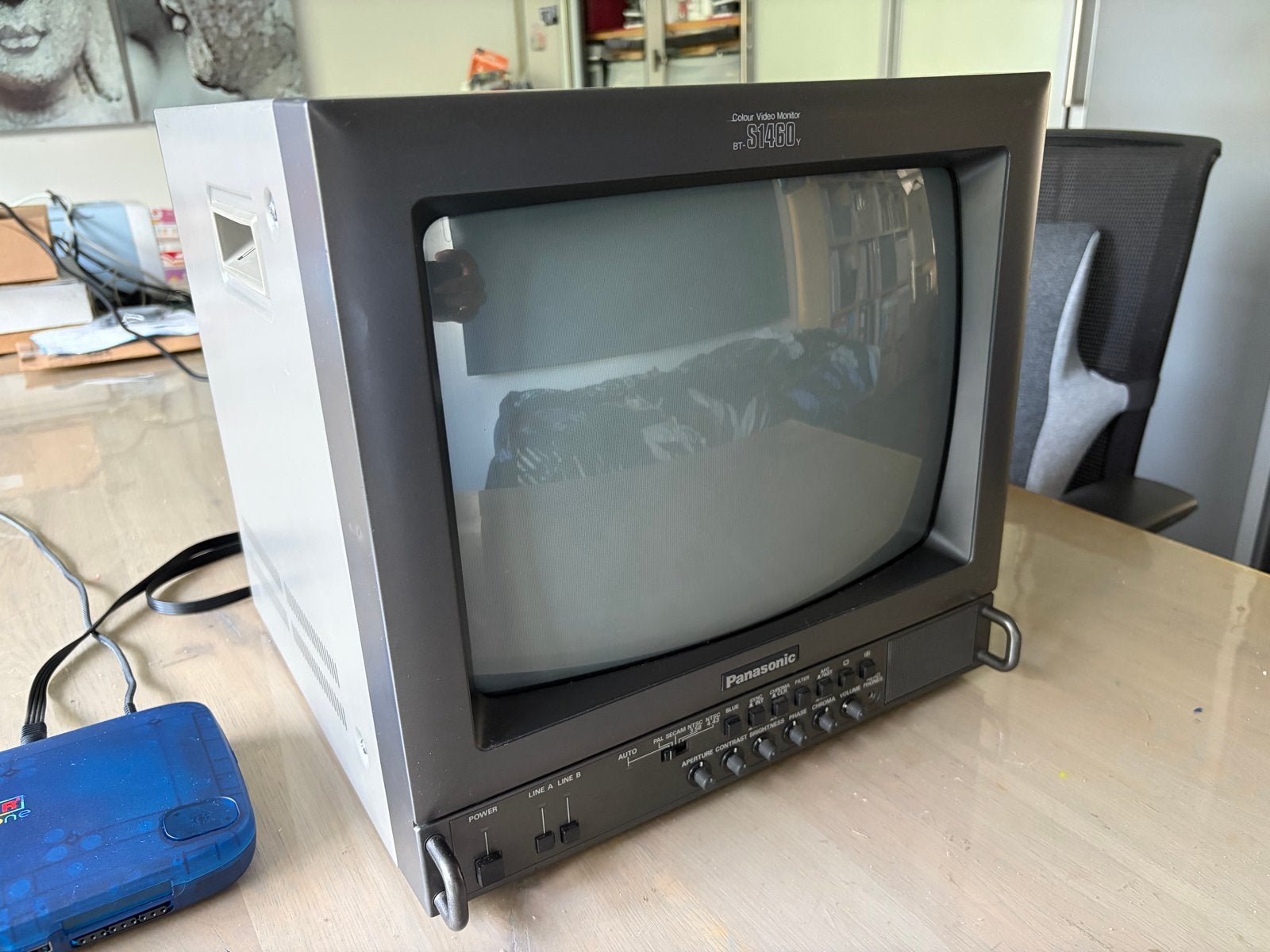 Panasonic BT-S1460Y CRT Monitor met defect, Audio, Tv en Foto, Televisies, Ophalen, Panasonic, 50 Hz, Minder dan 40 cm