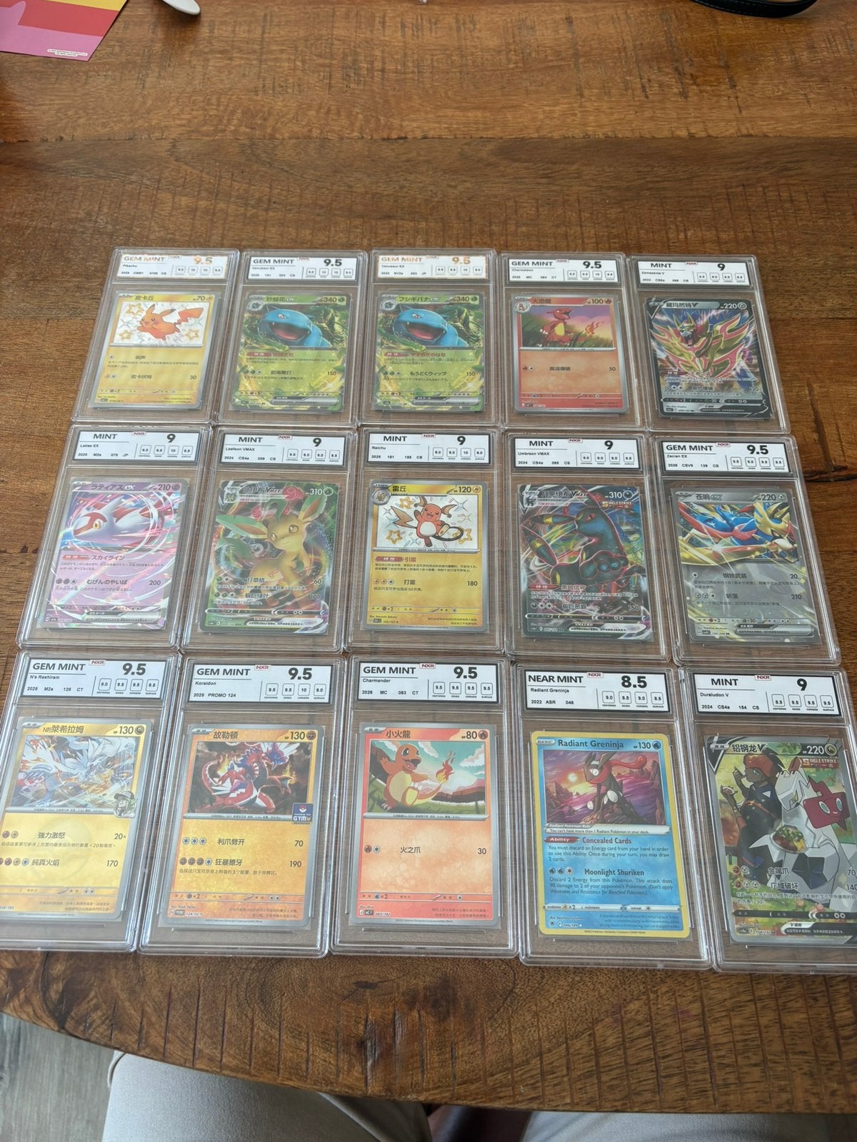 Aangeboden 14 mooie pokemon slabs eng-jap-chinees, Ophalen of Verzenden, Zo goed als nieuw