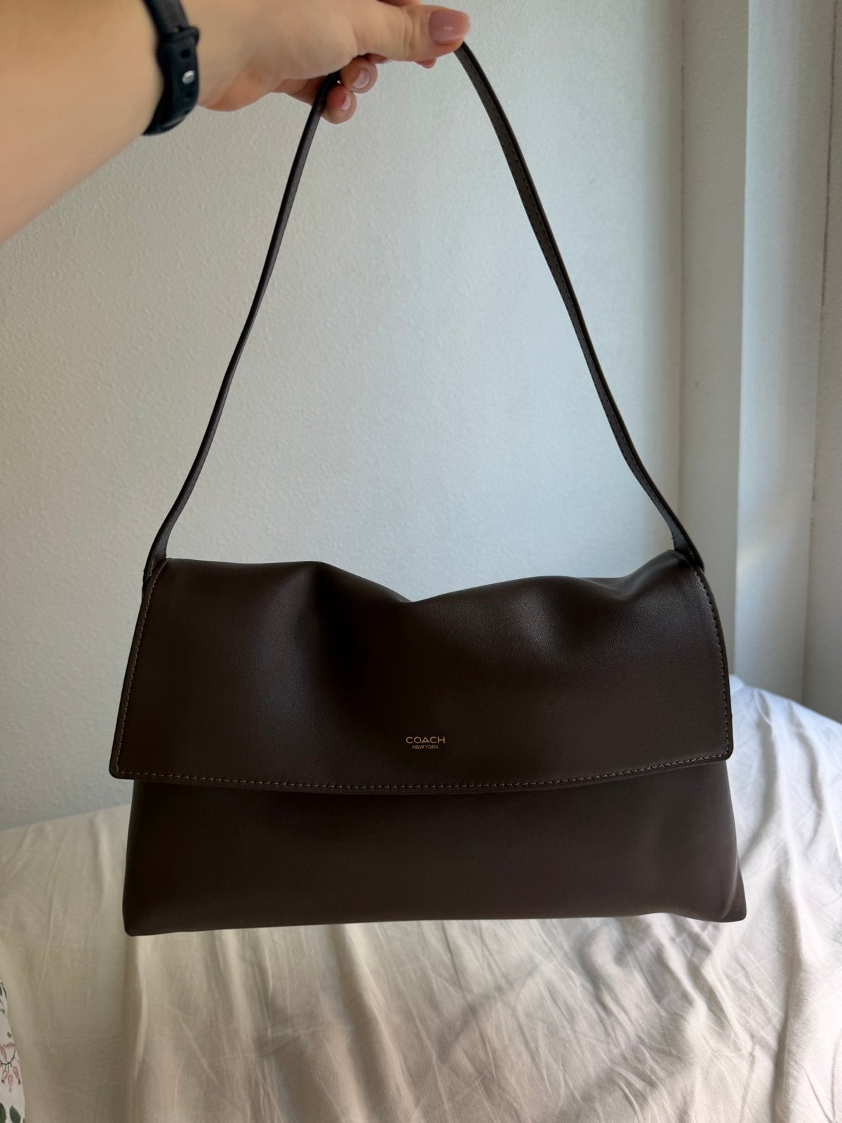 Coach Chelsea 36 handtas bruin leer, Ophalen of Verzenden, Zo goed als nieuw, Bruin, Handtas