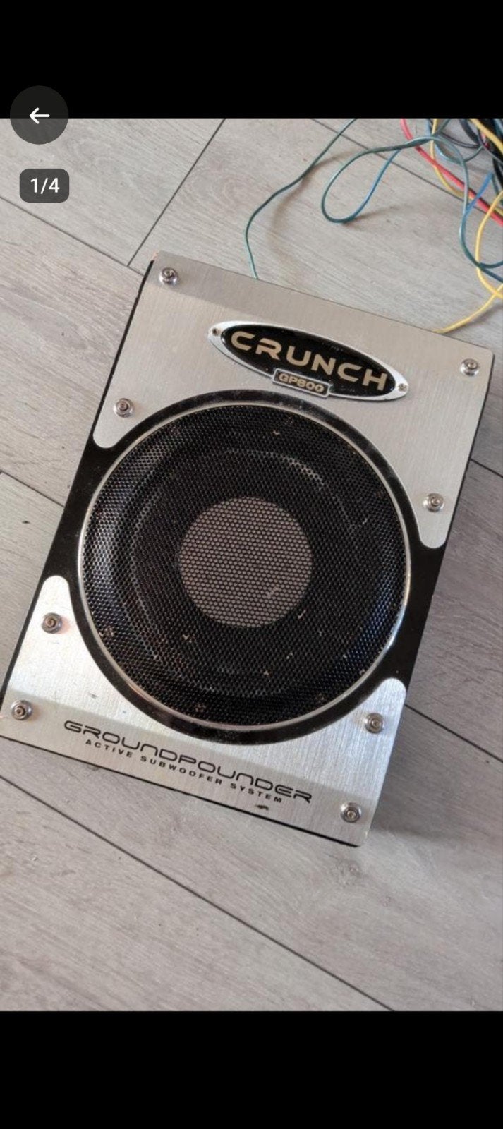 Crunch Groundpounder GP800 actieve subwoofer, Ophalen, Gebruikt