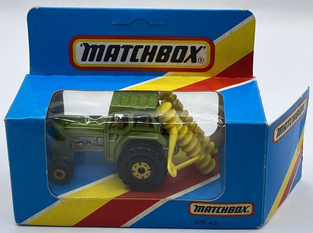 Matchbox 46F-13 Ford tractor metallic groen, Hobby en Vrije tijd, Ophalen of Verzenden, Zo goed als nieuw, Tractor of Landbouw