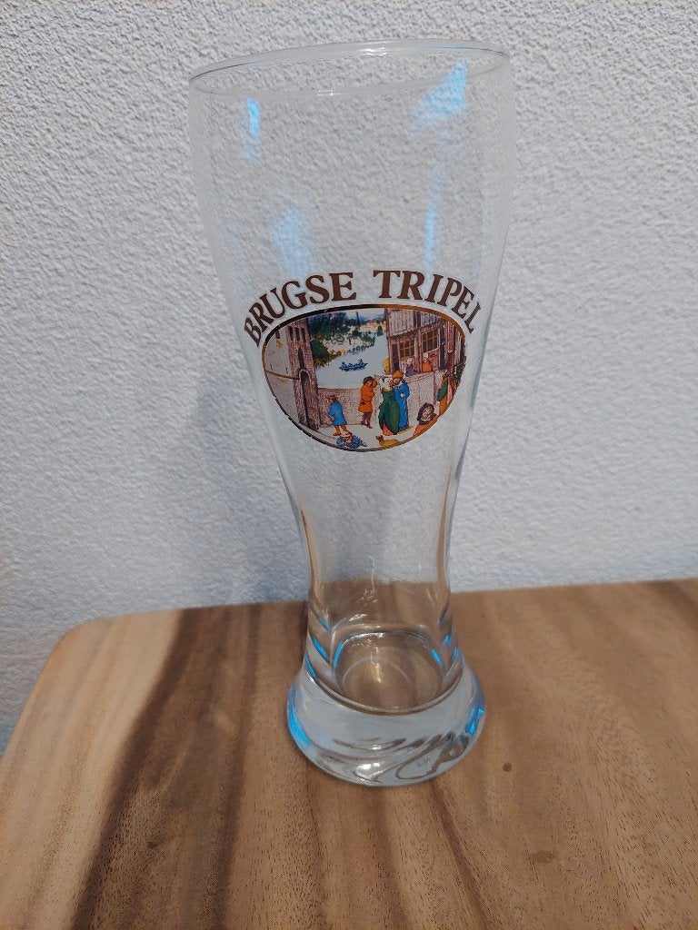 Bier glas: Brugse Zot Tripel, Ophalen of Verzenden, Gebruikt, Glas of Glazen, Overige merken