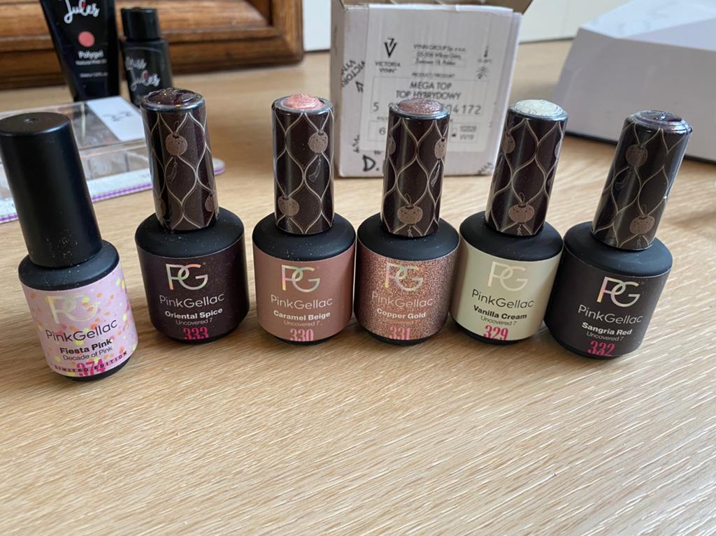 Volledige set gellac + nagels (Pink Gellac), Ophalen of Verzenden, Zo goed als nieuw, Overige kleuren, Handen en Nagels