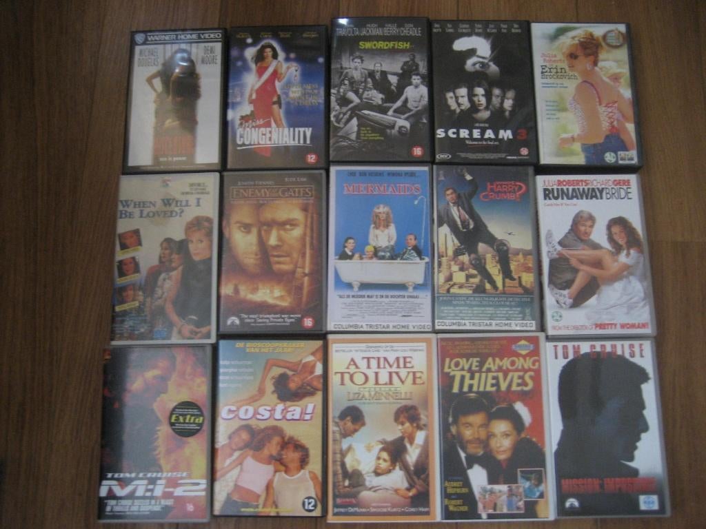 nog 13 originele videobanden/ films met actie, romantiek,, Cd's en Dvd's, VHS | Film, Alle leeftijden, Ophalen of Verzenden, Nieuw in verpakking
