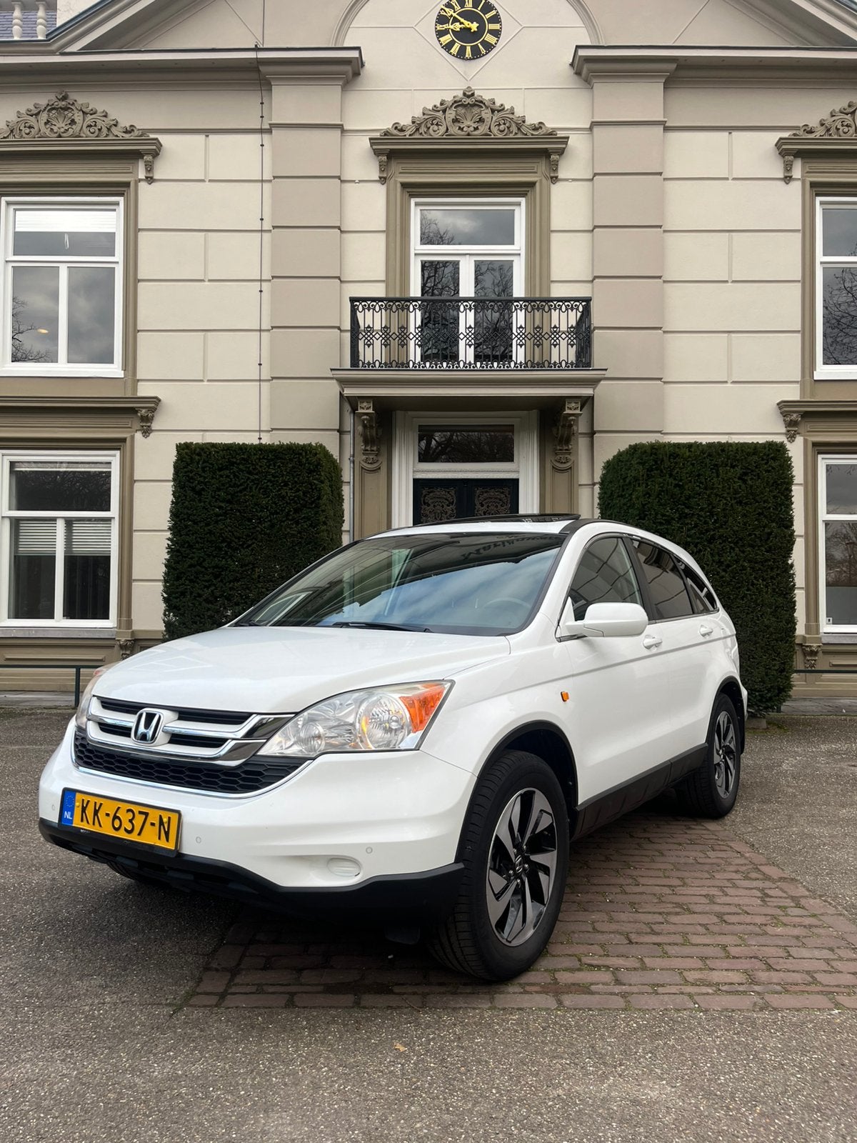 Honda CR-V 2.4 4x4 Automaat | Leer | Camera | Trekhaak, Auto's, 15 km/l, Wit, 1604 kg, Geïmporteerd