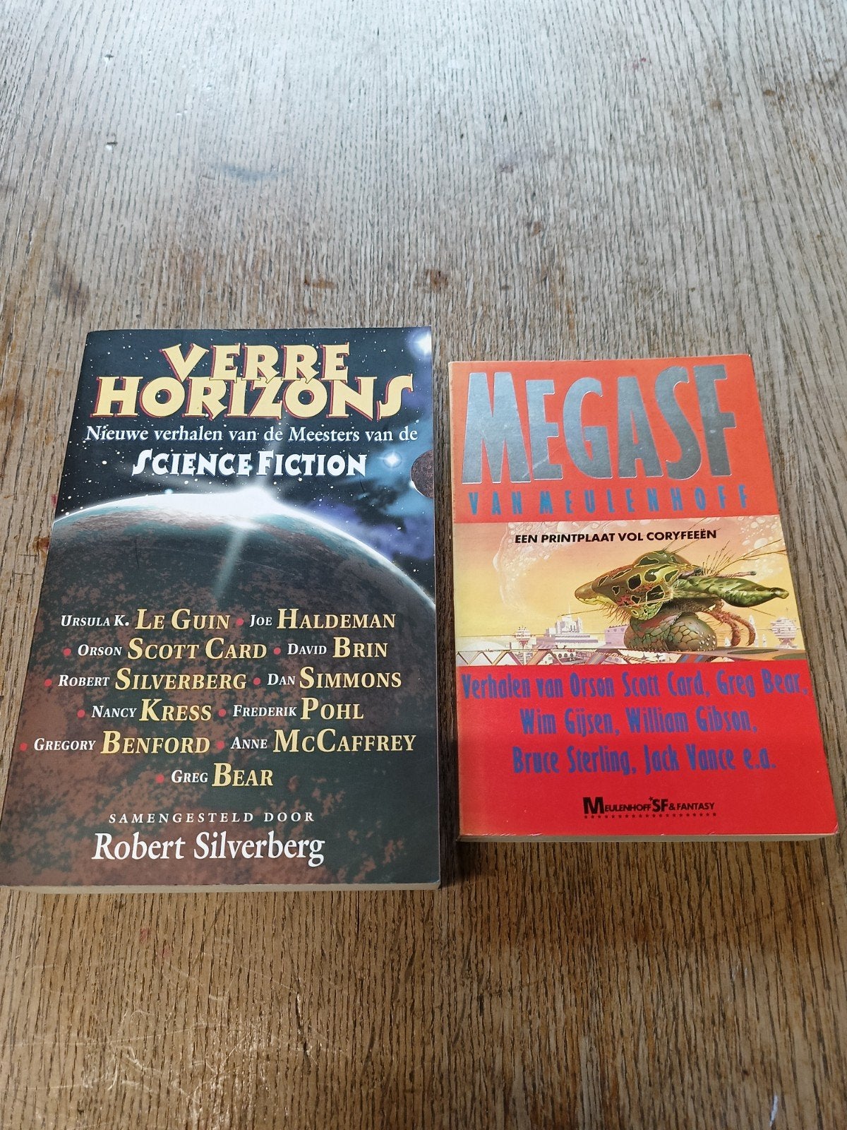 Sciencefiction Boeken: Verre Horizons & Megase, Boeken, Ophalen of Verzenden, Gelezen, Diverse Auteurs