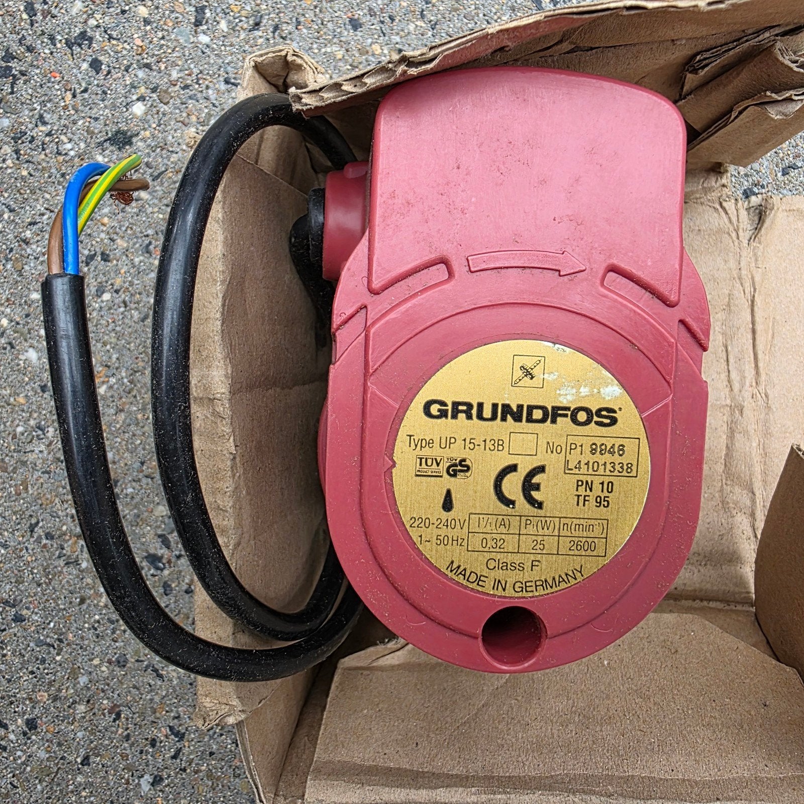 Grundfos UP 15-13 B circulatiepomp, 1/2" naar 15mm, Ophalen of Verzenden, Gebruikt