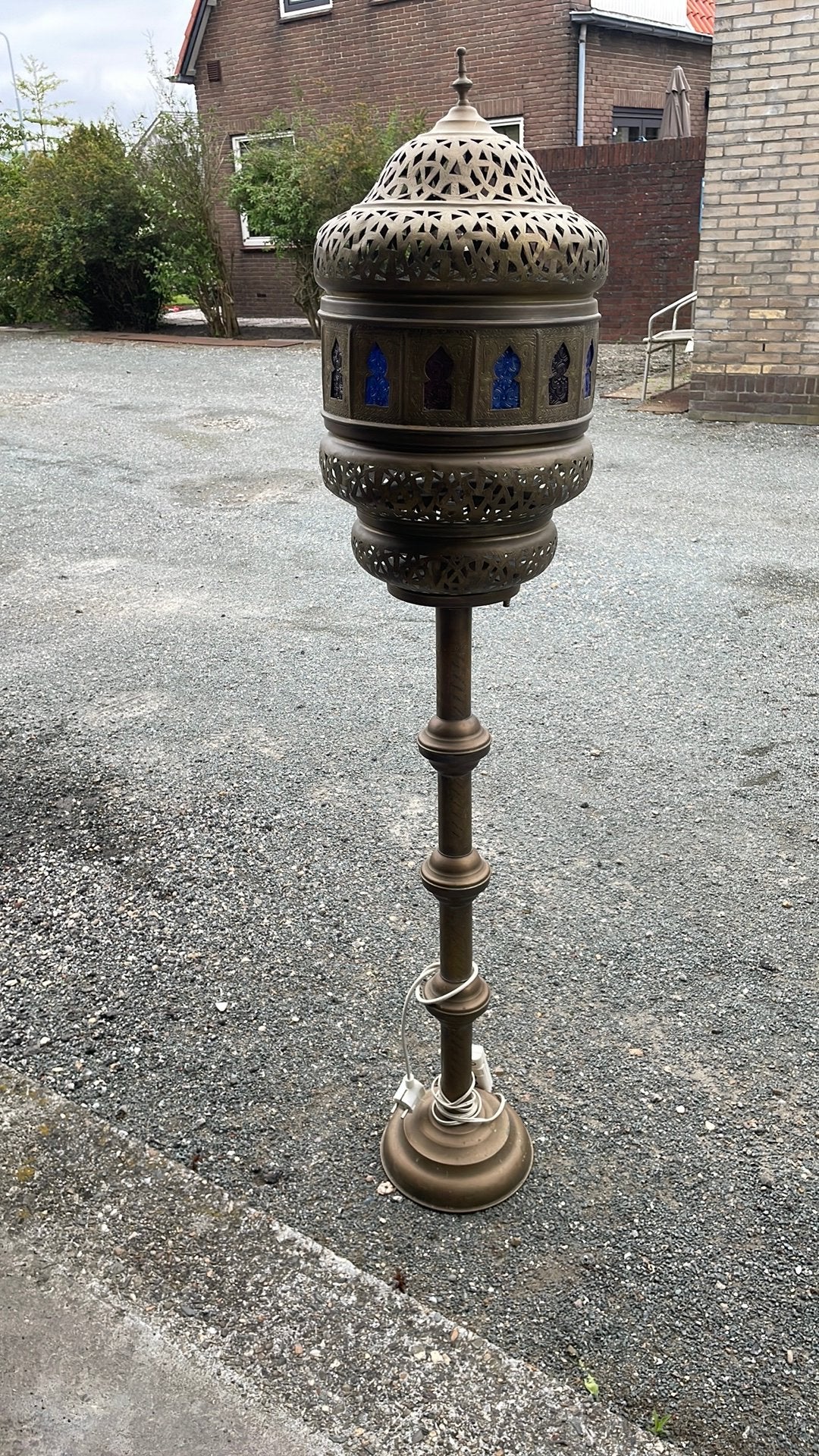 Arabische staan lamp, Ophalen of Verzenden, Koper of Brons