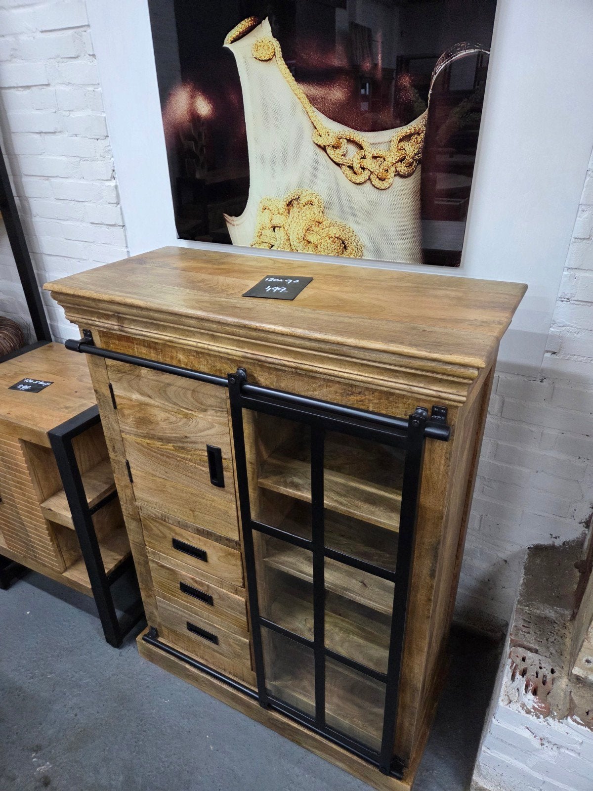 Foto 4 van Mooie Nieuwe Mangohouten Buffetkasten