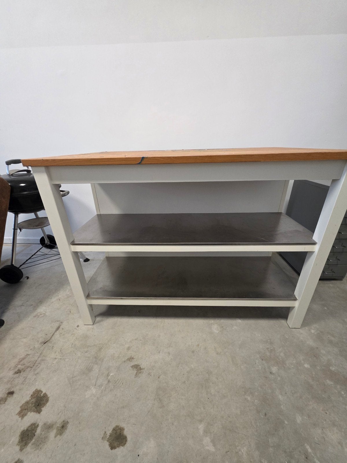 Werkbank / Werktafel met opbergruimte, Ophalen, Gebruikt, 120 tot 170 cm