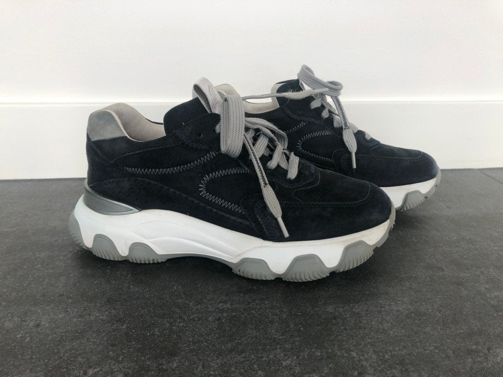 HOGAN sneakers, maat 36, Kleding | Dames, Gedragen, Verzenden, Blauw, Sneakers of Gympen