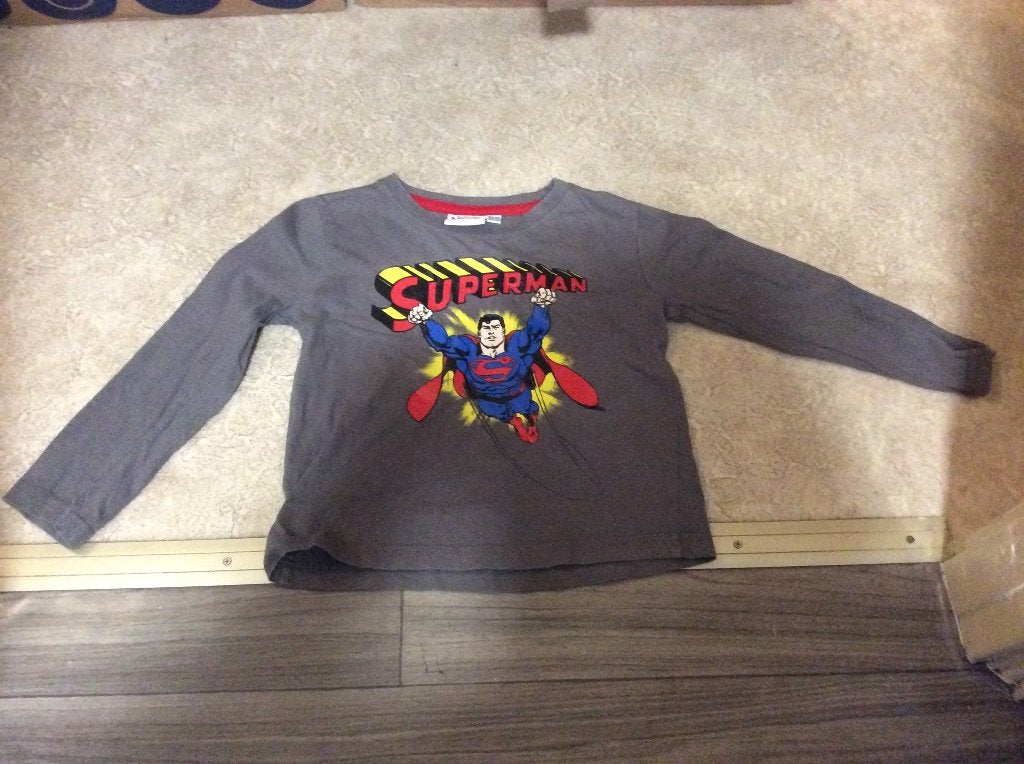 DC Comics Superman long sleeve shirt maat 104/110, Gebruikt, Ophalen of Verzenden, DC Comics, Shirt of Longsleeve