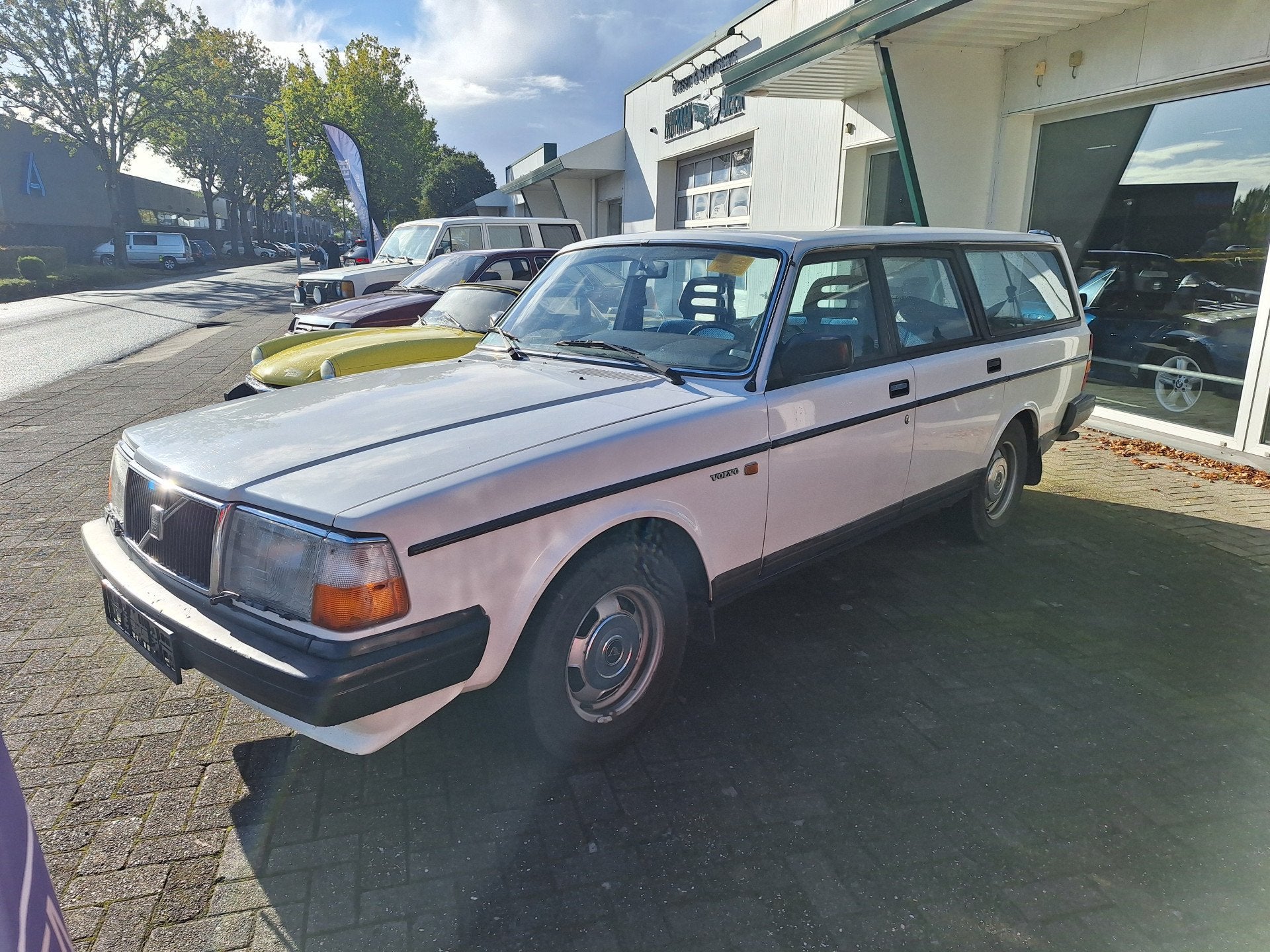 Volvo 240 2.3 GL 5 bak (bj 1986), Auto's, Gebruikt, 4 cilinders, 116 pk, Wit