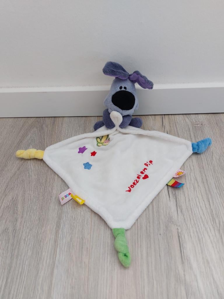 Knuffel knuffeldoekje Woezel en Pip hond K9456, Ophalen of Verzenden, Zo goed als nieuw