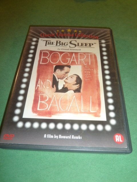 The big sleep Dvd Met Humphrey Bogart & Lauren Bacall, Italiaans, Verzenden, Alle leeftijden, Zo goed als nieuw