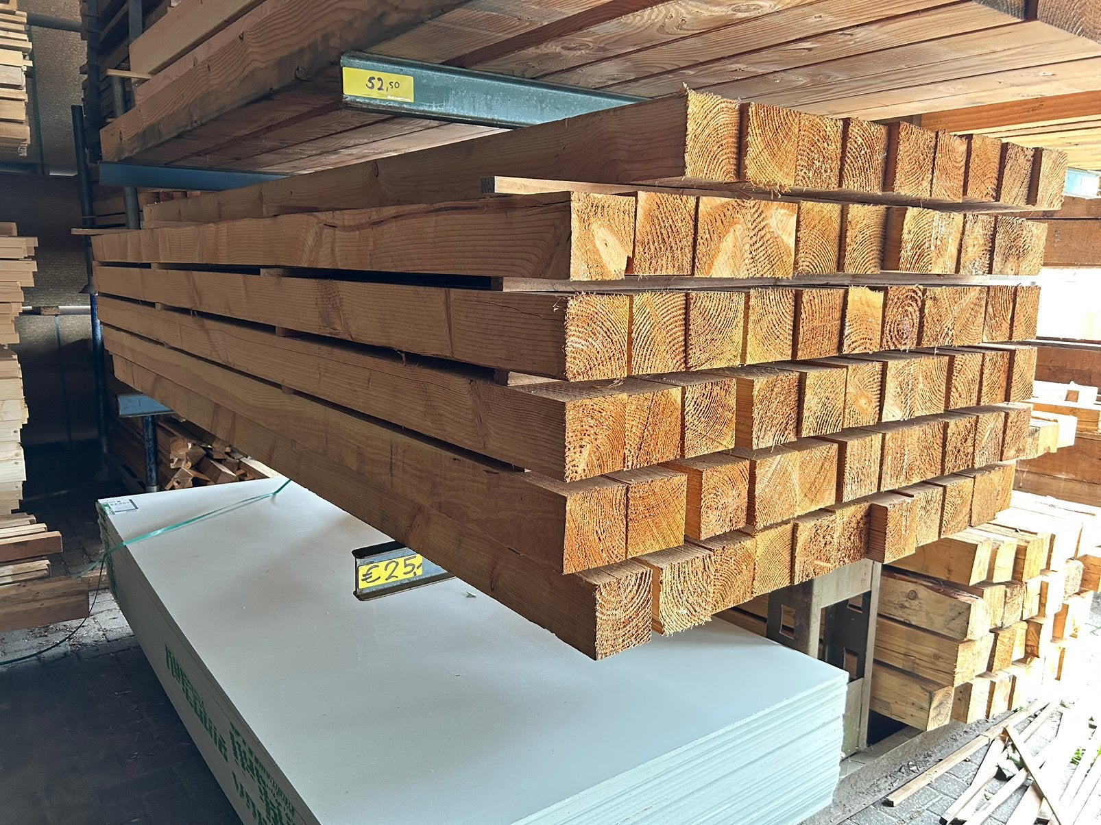 Overkapping palen douglas, Ophalen, Zo goed als nieuw, 250 cm of meer, Balken