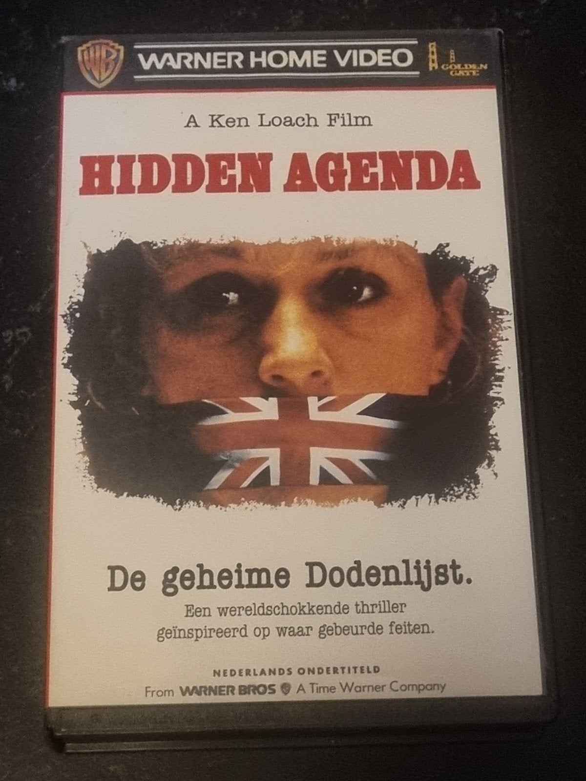 Hidden Agenda VHS - Ken Loach Film - Thriller, Vanaf 16 jaar, Ophalen of Verzenden, Gebruikt, Actiethriller