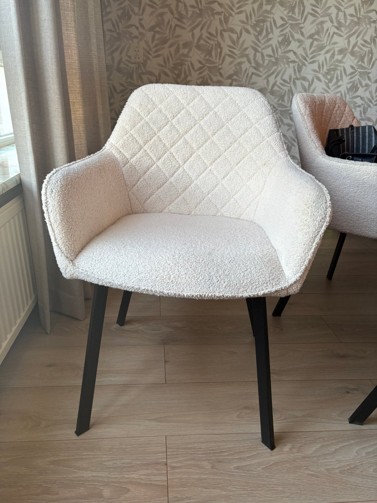 Teddy eetkamer stoelen 6x, Ophalen, Zo goed als nieuw, Wit, Vijf, Zes of meer stoelen