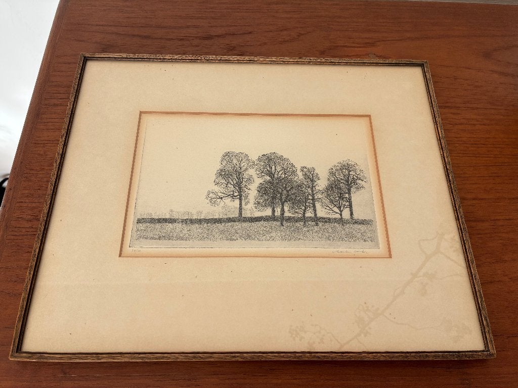 Charles Donker | Landschap bij Rhijnauwen met zeven bomen, Verzenden