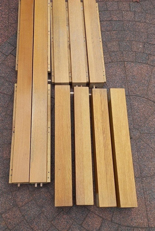 Massief Eiken Delen, Doe-het-zelf en Verbouw, Hout en Planken, Ophalen, Gebruikt, Minder dan 25 mm, Eiken