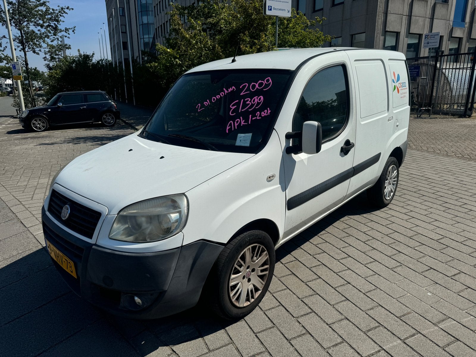 Fiat Doblo 1.3 JTD 2010 EUR4 AIRCO EXORT, Auto's, Voorwielaandrijving, Euro 5, Zwart, 4 cilinders
