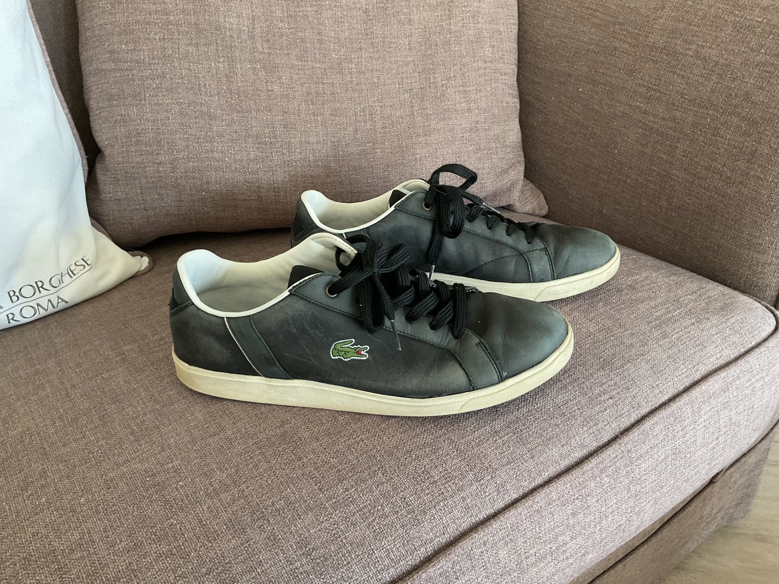 LACOSTE schoenen 42.5, Ophalen of Verzenden, Gedragen, Sportschoenen, Zwart