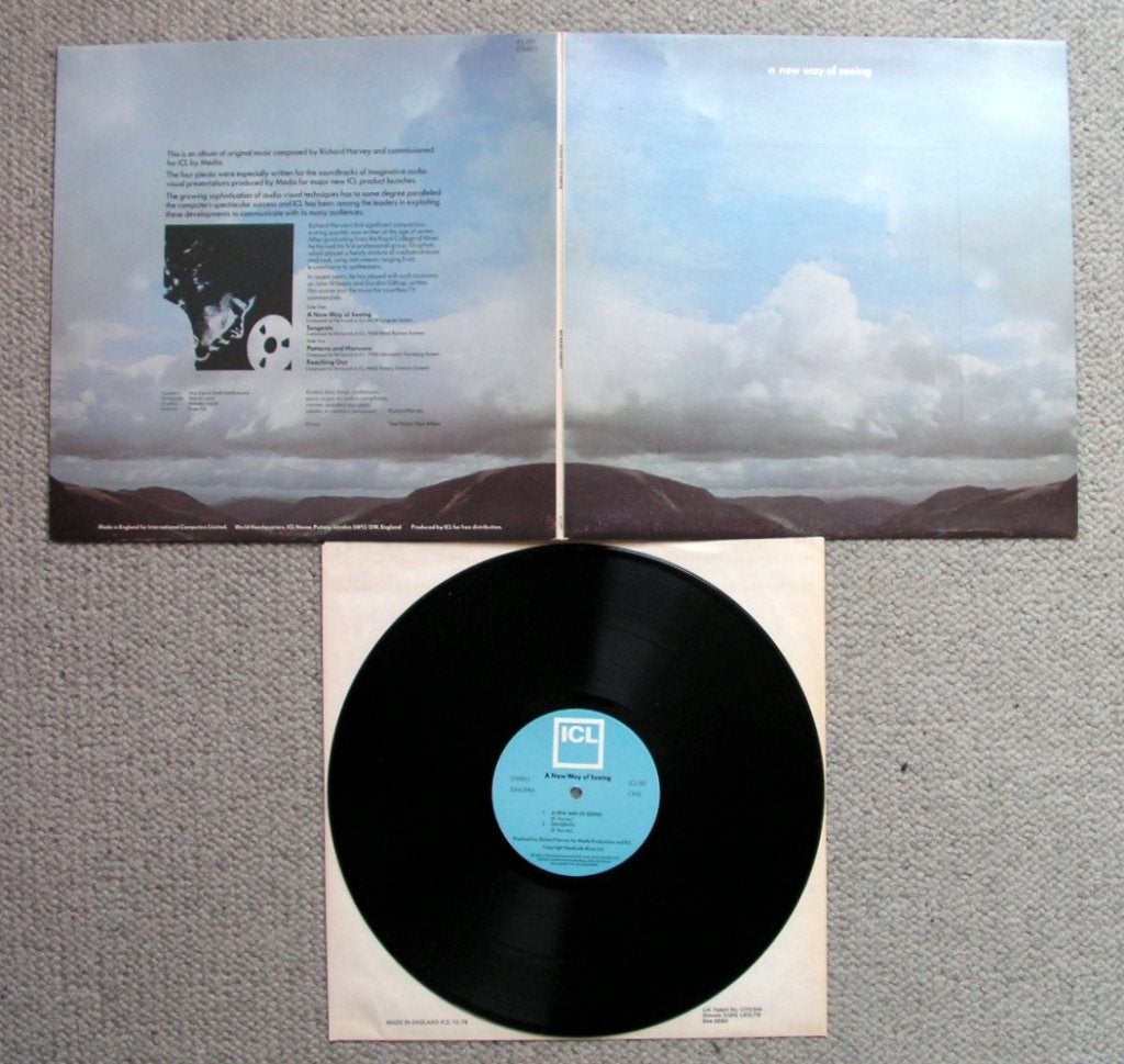Richard Harvey – A New Way Of Seeing 4 nrs LP 1979 ZGAN, Cd's en Dvd's, Vinyl | Overige Vinyl, Ophalen of Verzenden, Inclusief binnenhoes