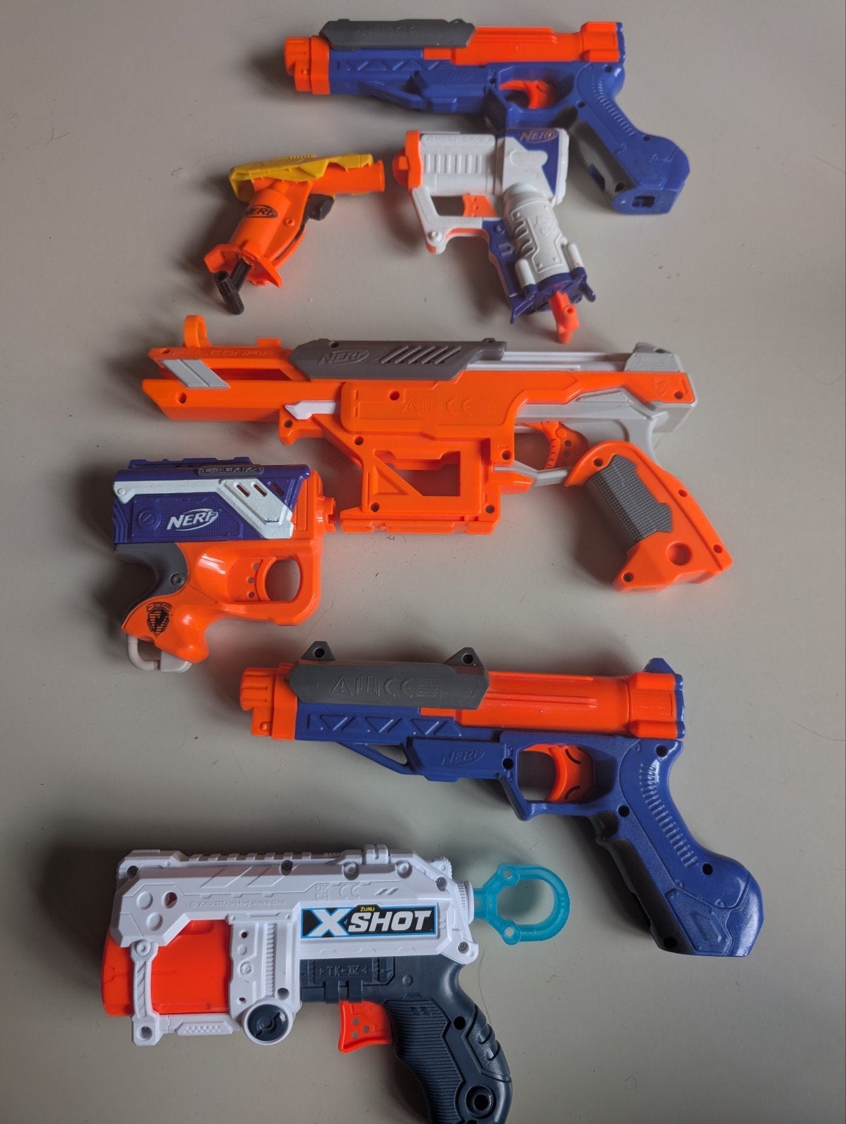 Grote Nerf en X-Shot set incl.pijltjes, Ophalen of Verzenden, Gebruikt
