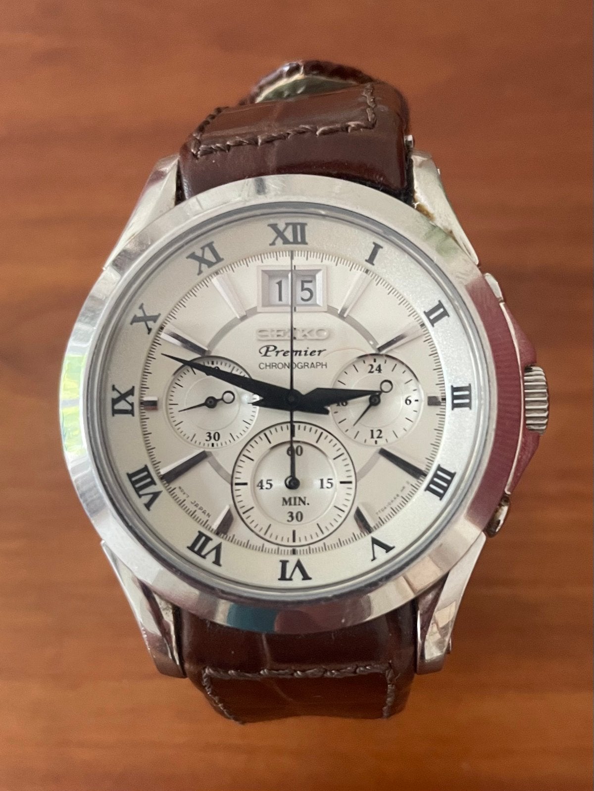 Seiko Premier SPC059P1, Ophalen, Seiko, Staal, Polshorloge
