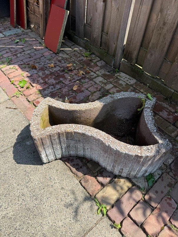 afscheiding bloembak, Tuin en Terras, Ophalen, Gebruikt, Minder dan 30 cm, 60 tot 100 cm