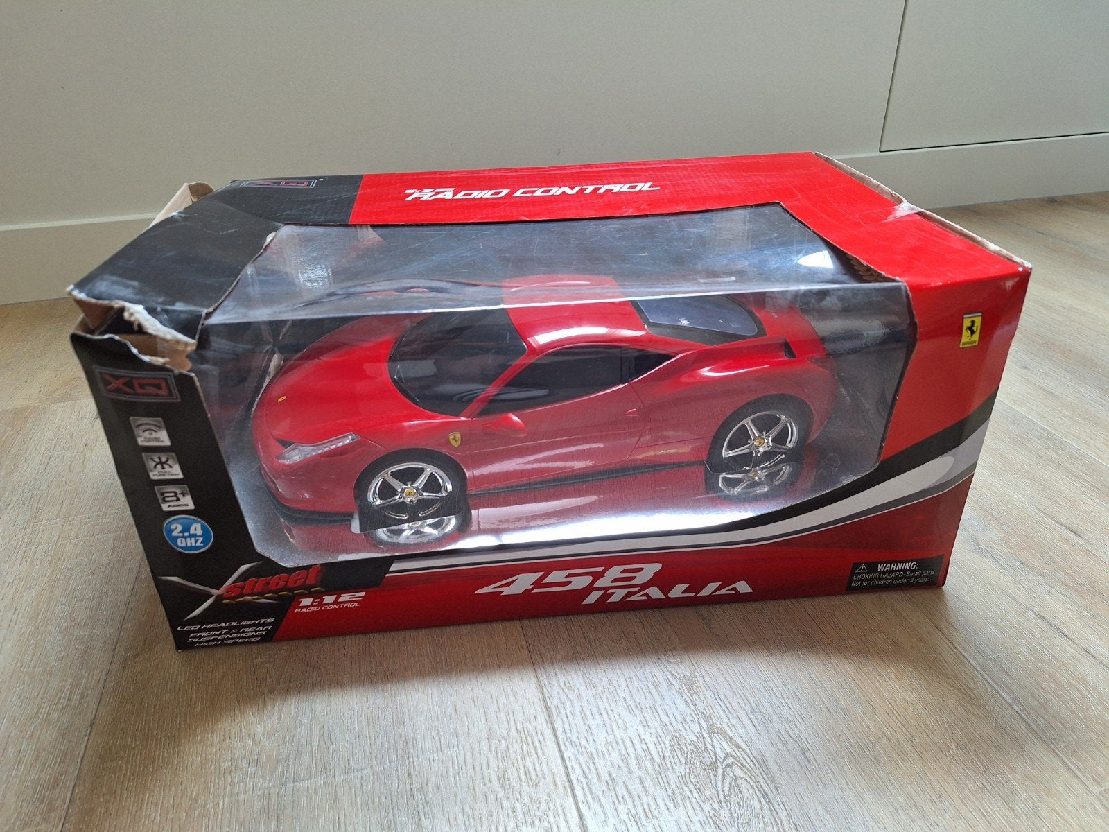 Nieuwe Ferrari Bestuurbare Auto met LED Verlichting, Elektro, Nieuw, Ophalen of Verzenden, Schaal 1:16