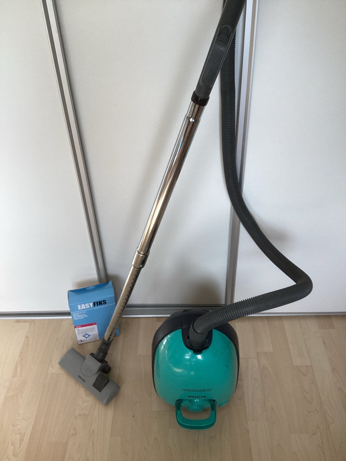Philips Expression stofzuiger - Groen, Inclusief accessoires, Gebruikt, Philips, Sledestofzuiger