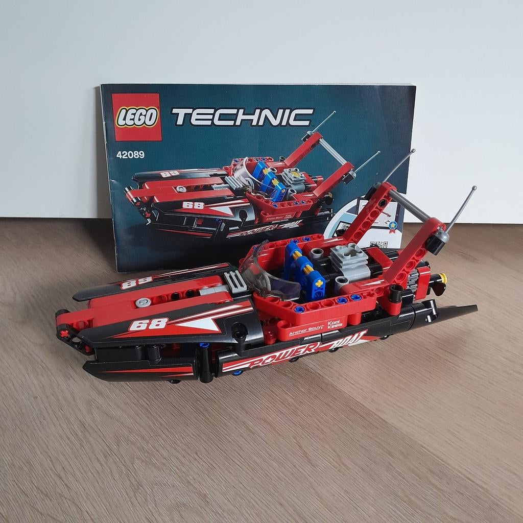 LEGO Technic 42089 Powerboot - Compleet met boekje, Ophalen, Lego, Compleet, Zo goed als nieuw
