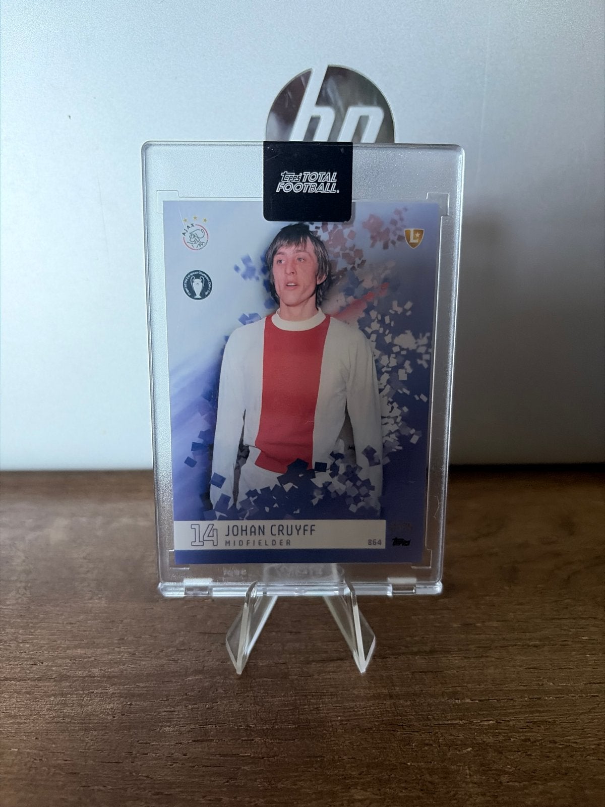 Johan Cruyff Topps Total Football kaart 6/25, Verzamelen, Sportartikelen en Voetbal, Verzenden, Zo goed als nieuw, Ajax, Spelerskaart